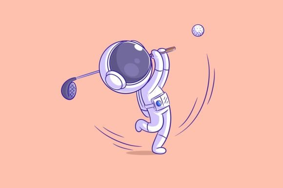 Astronaut is Playing Golf: A Font with Cosmic Character