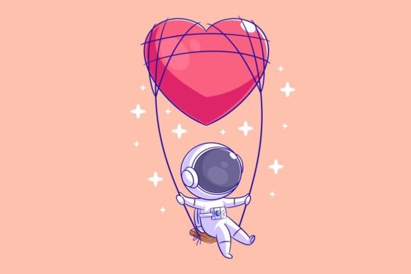 Astronaut Playing Heart Balloon Swing: A Design Guide