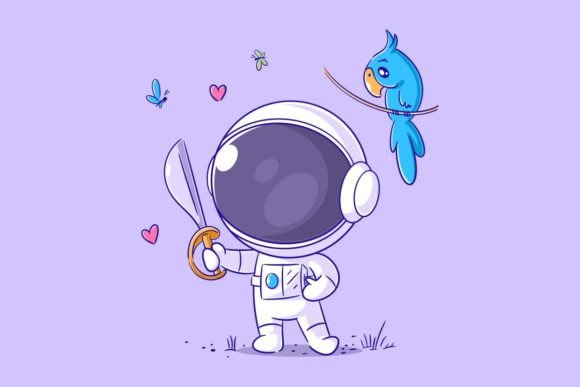 Astronaut Stylized As a Pirate: Bold Font for Creative Projects