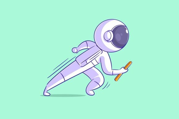Astronauts Are Playing the Relay Race: A Font That Launches Your Creativity