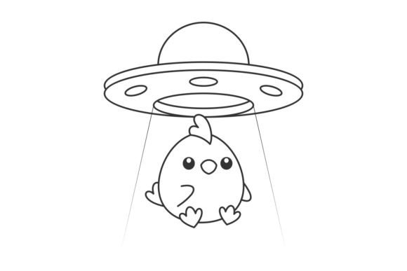 Creative Power: The Cute Chicks Sucked in Ufo Spacecraft Font