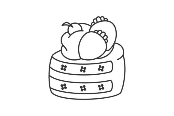 Delicious Cake with Strawberry Topping: A Sweet Treat for Your Designs