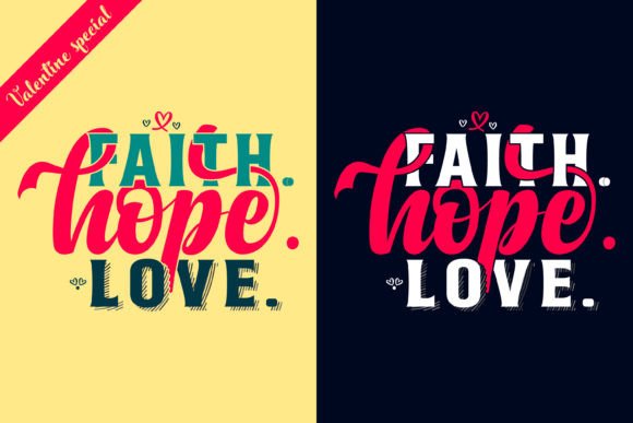 Faith Hope Love: A Vector Design for Meaningful Projects
