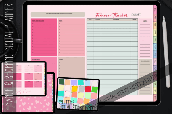 Master Your Money: The Undated 365 Day Finance Shopping Digital Planner