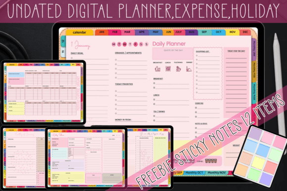 Master Your Year: The Ultimate Undated Digital Planner System